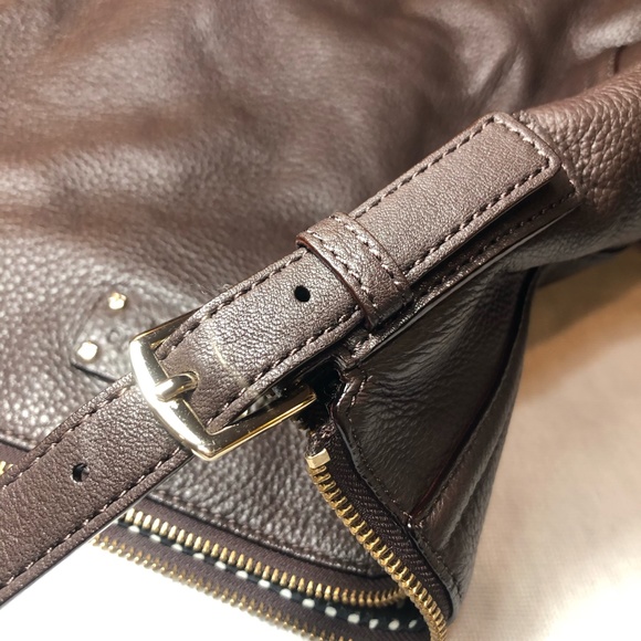 Kate Spade || NWOT || Dark Brown Large Shoulder Bag w/ Dustbag - Picture 6 of 13